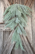 Long Mixed Frosted Needle Teardrop Base, 20 Inches Wreath Supply