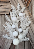 White Ornament Cedar Spray, 315