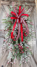 Christmas Wreath, Classic Christmas Wreath, Christmas Swag, Traditional ChristmasWreath, Whimsical Christmas