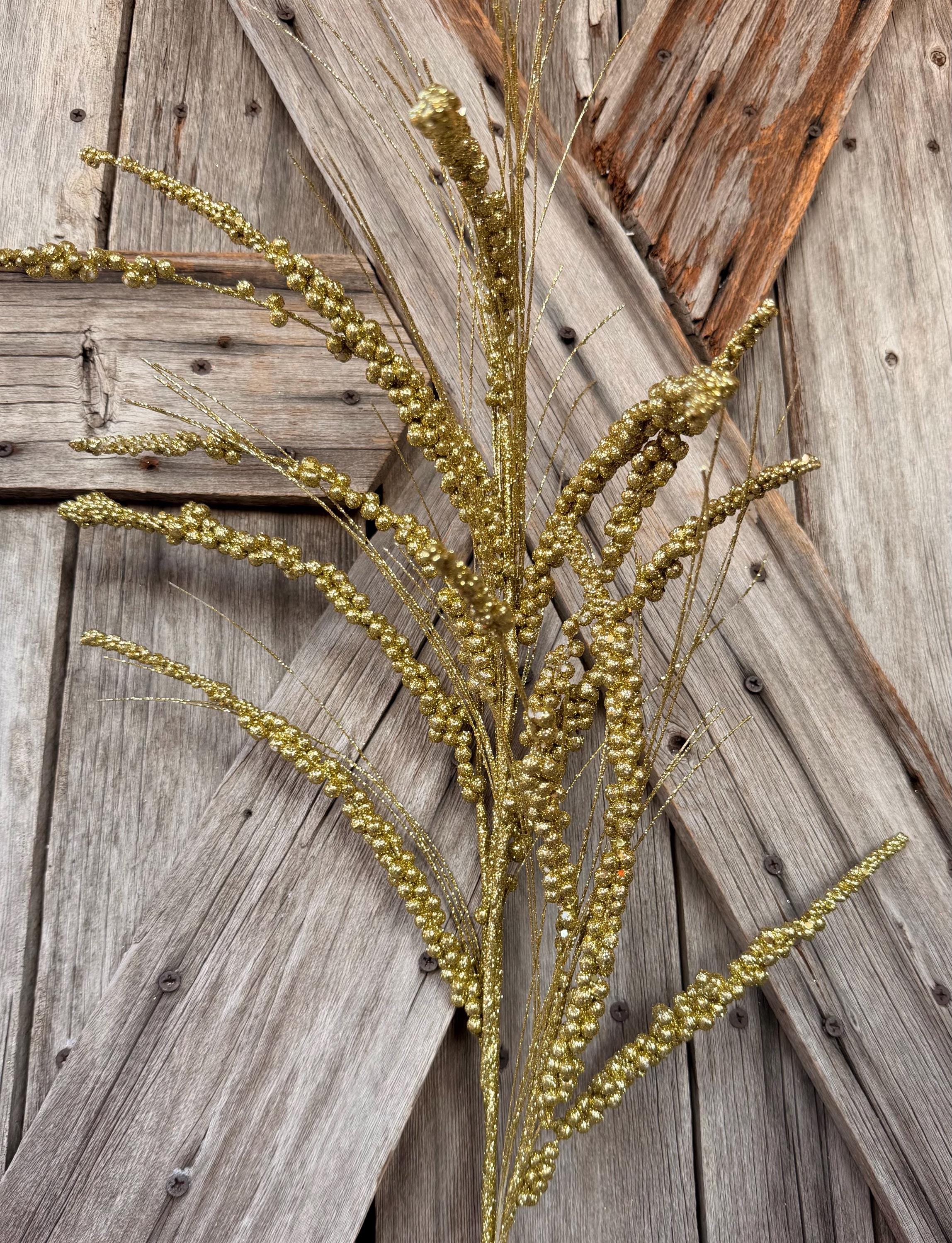 Gold Glitter Berry Spray