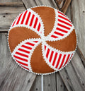 Gingerbread Lollipop, 28 inch length, 10 diameter