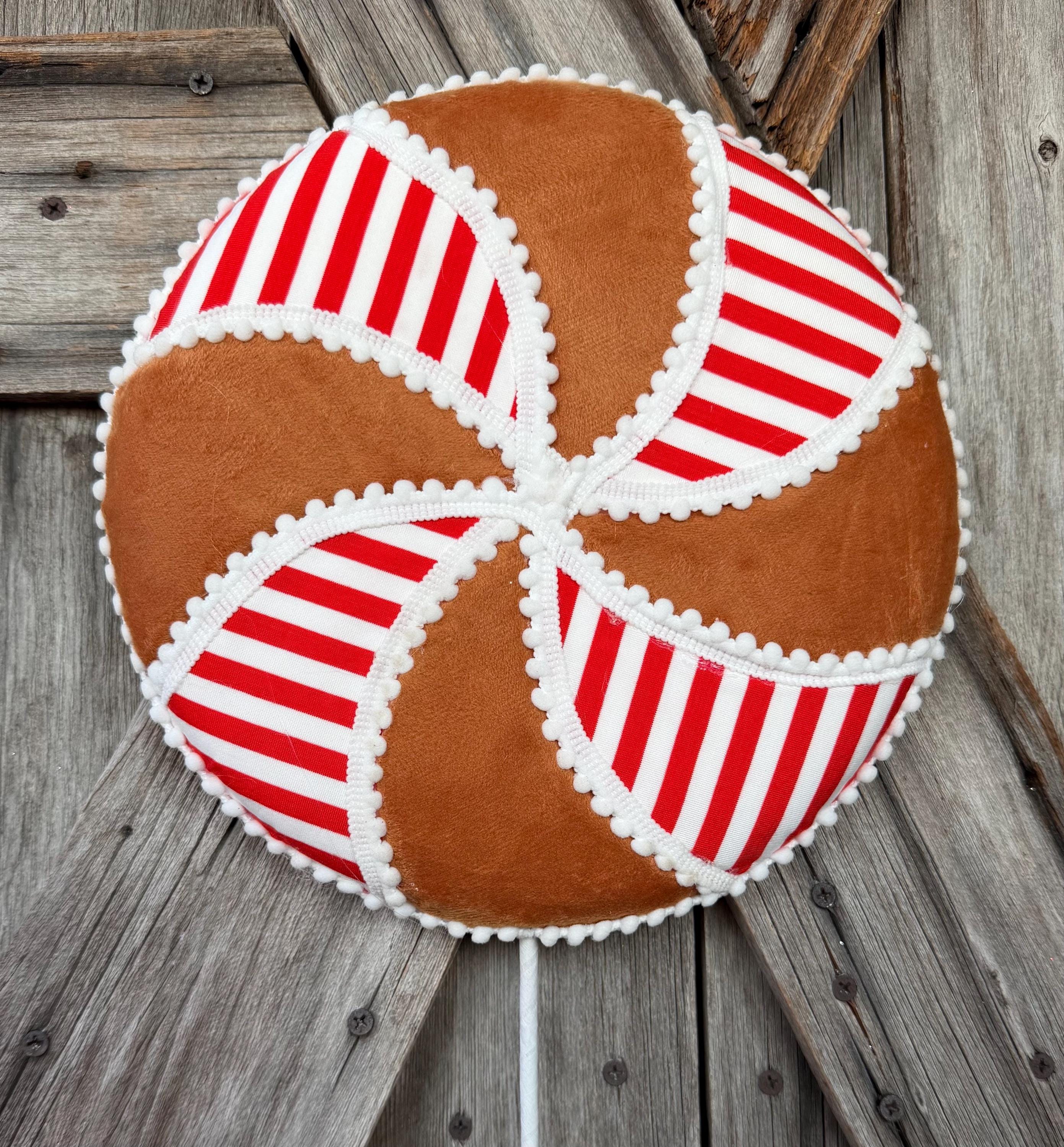 Gingerbread Lollipop, 28 inch length, 10 diameter