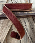 Brown Velvet Heritage Wired Ribbon 1 Inch