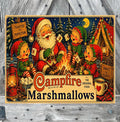 Christmas Campfire Marshmallows, Christmas Sign, Christmas Decor, Christmas Wall Art