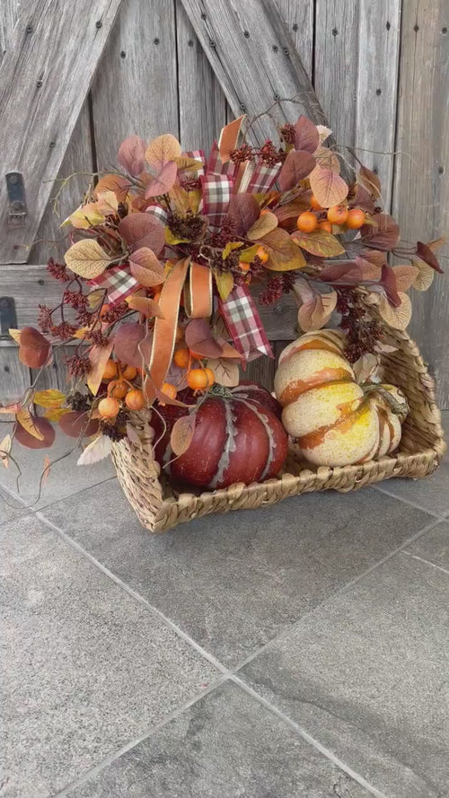 Autumn Centerpiece, Fall Arrangement, Pumpkin Centerpiece, Pumpkin Arrangement, Floral Arrangement